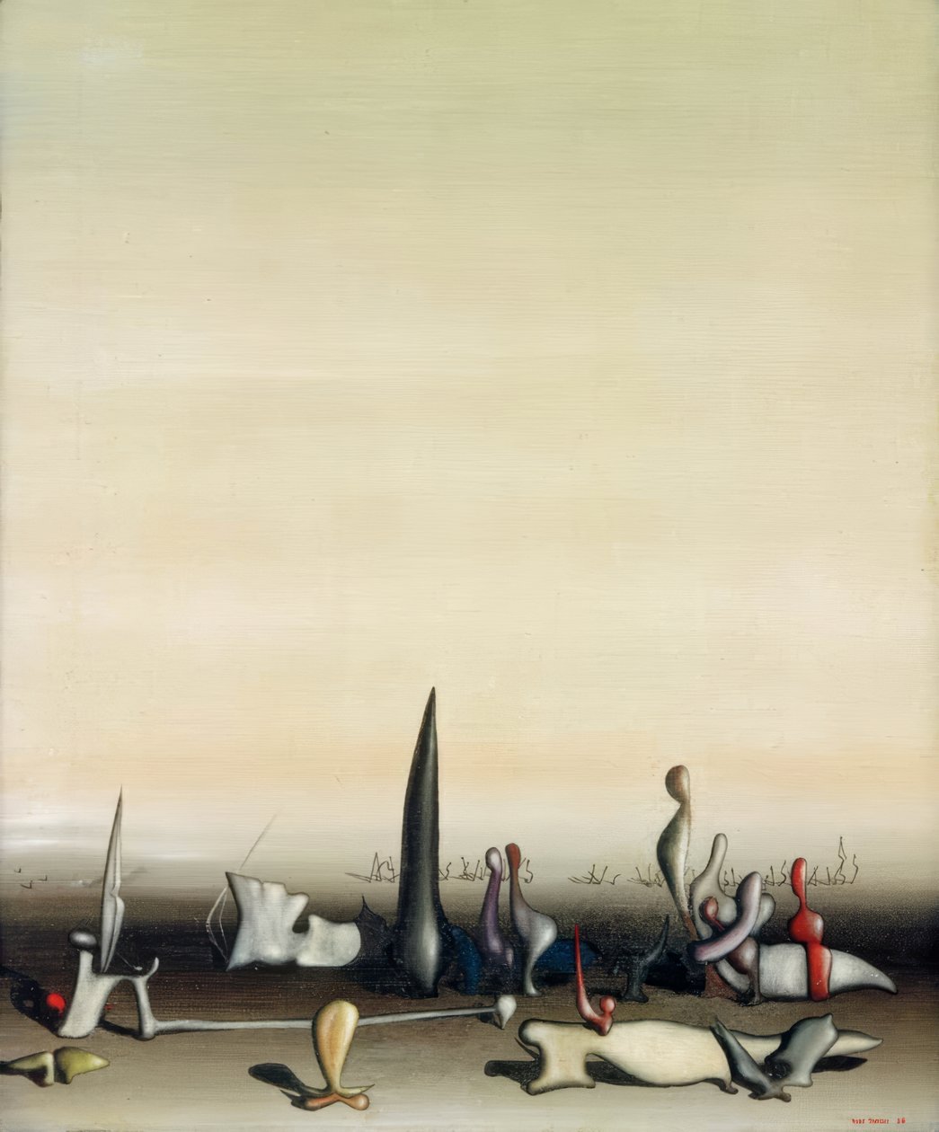 Eredità delle caratteristiche acquisite da Yves Tanguy