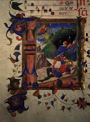 Messale 515 22v Iniziale Istoriata 