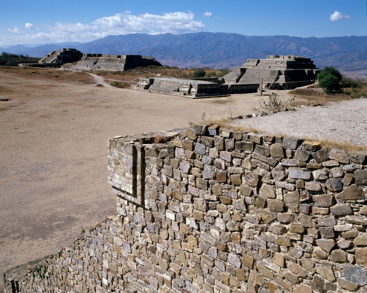 Vista del Sistema IV (500 a.C.-850 d.C.) da Zapotec Zapotec