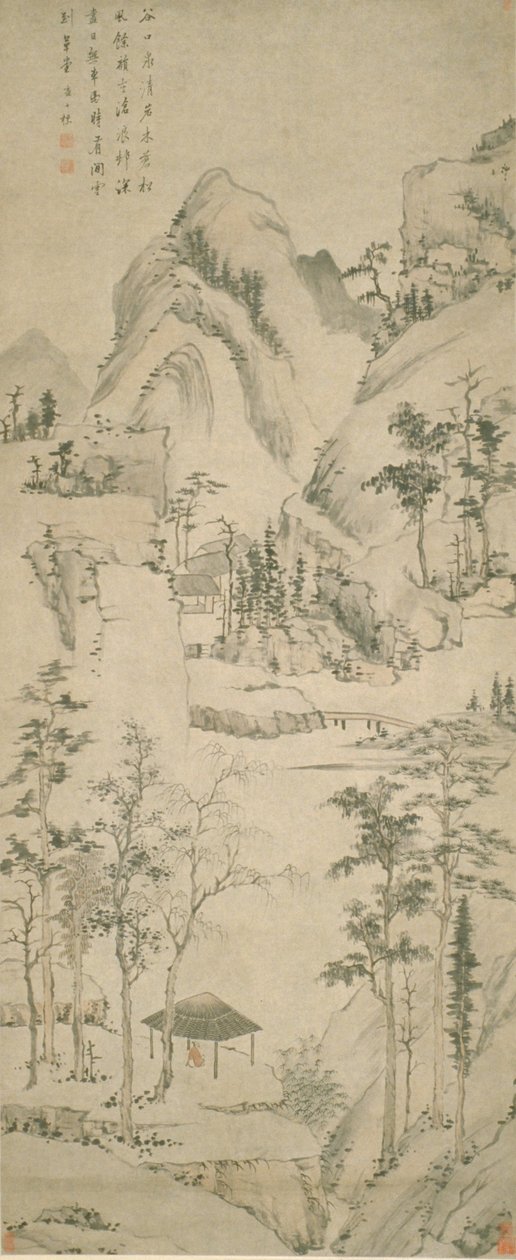 Paesaggio con figura da Zha Shibiao