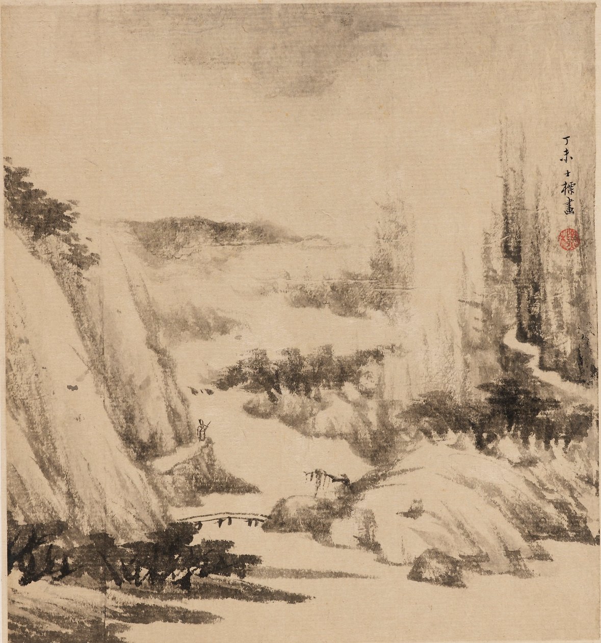Paesaggio Fluviale, 1667 da Zha Shibiao