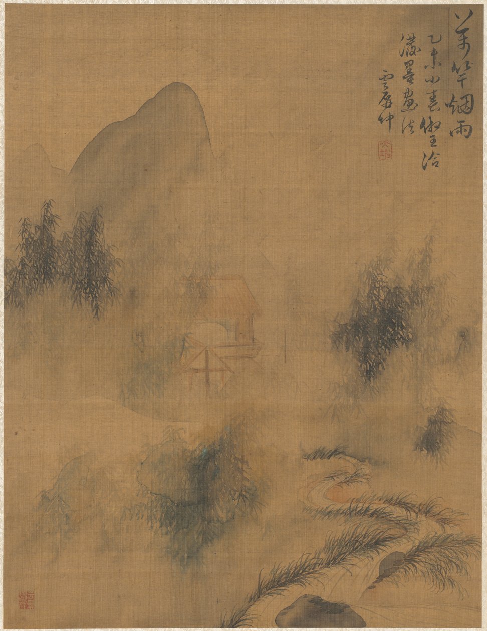 Diecimila bambù nella nebbia e nella pioggia, 1775 da Zhai Dakun