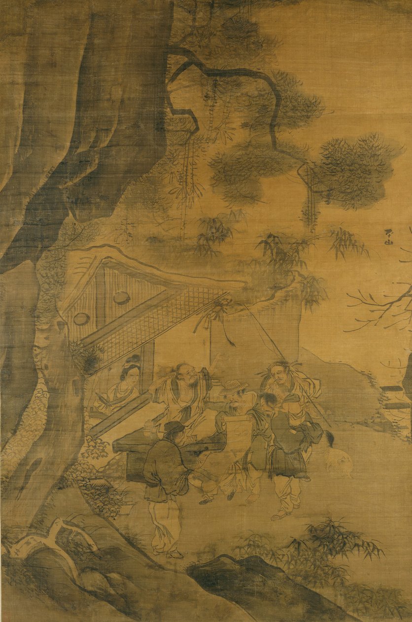 Studiare un dipinto, XVI secolo da Zhang Lu