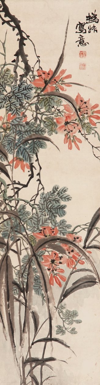Fiori, dinastia Qing da Zhao Zhiqian