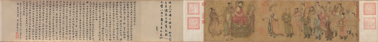 Realtà barbara che adora il Buddha, 900 da Zhao Guangfu