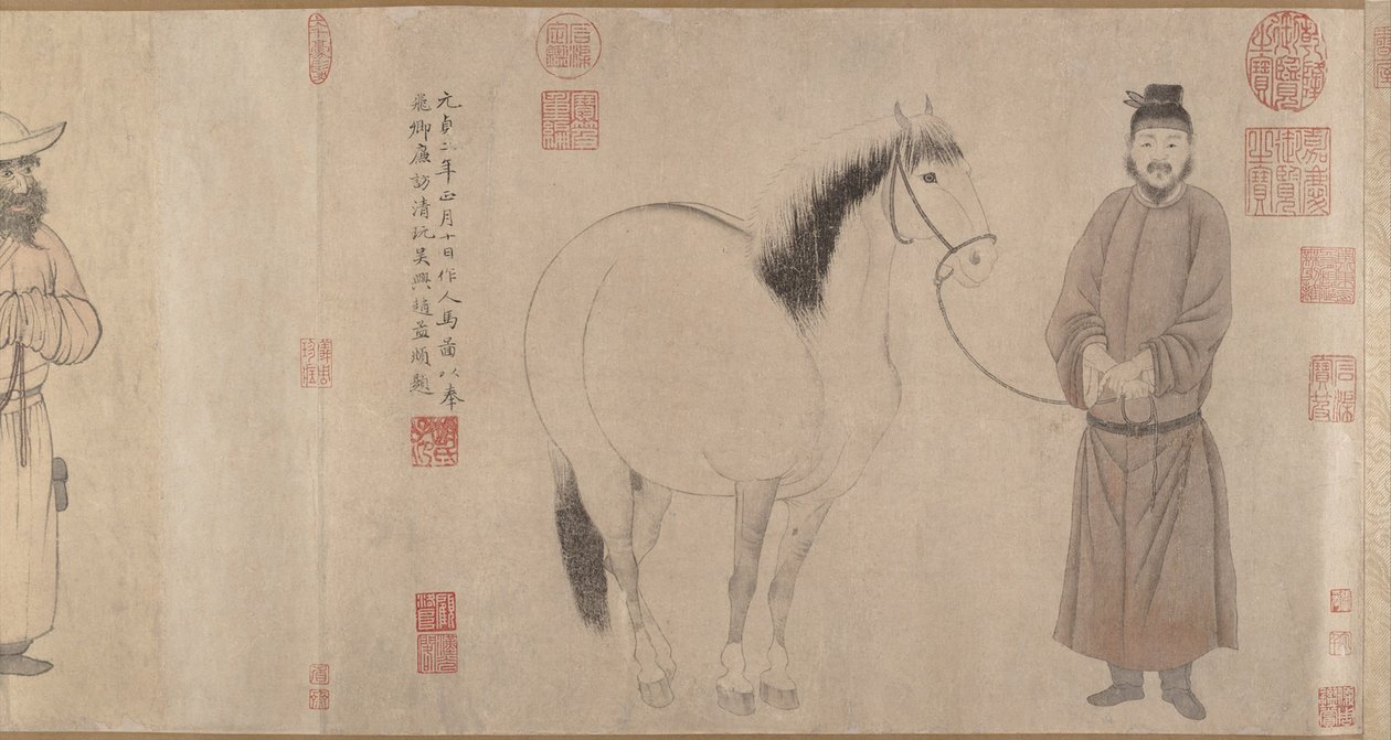 Scudieri e cavalli da Zhao Mengfu Chao Meng Fu or