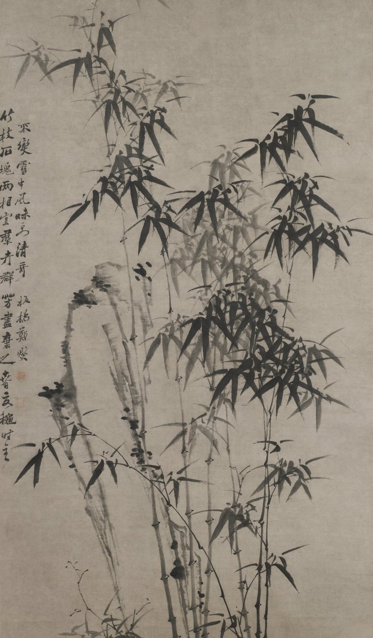 Bambù e rocce da Zheng Xie