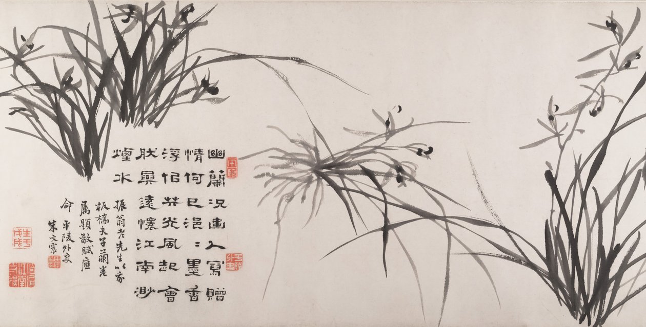 Orchidee e bambù da Zheng Xie