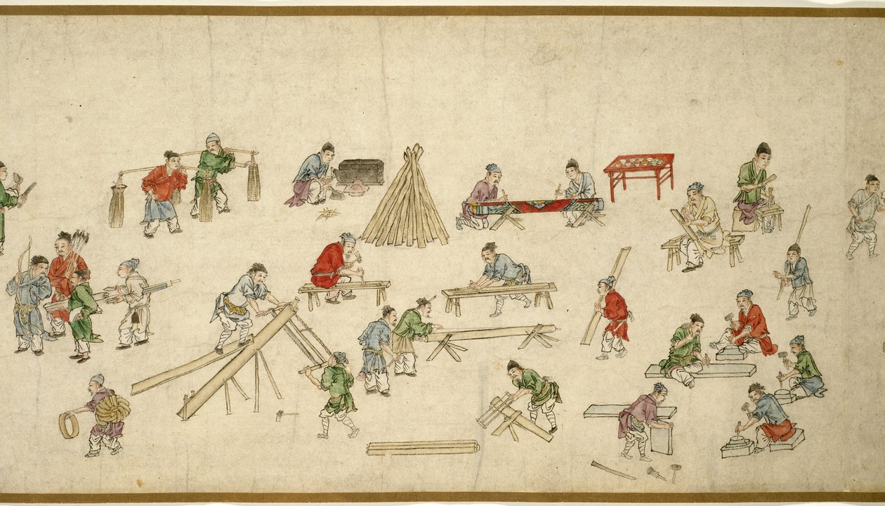 Scene di strada in tempi di pace da Zhu Yu