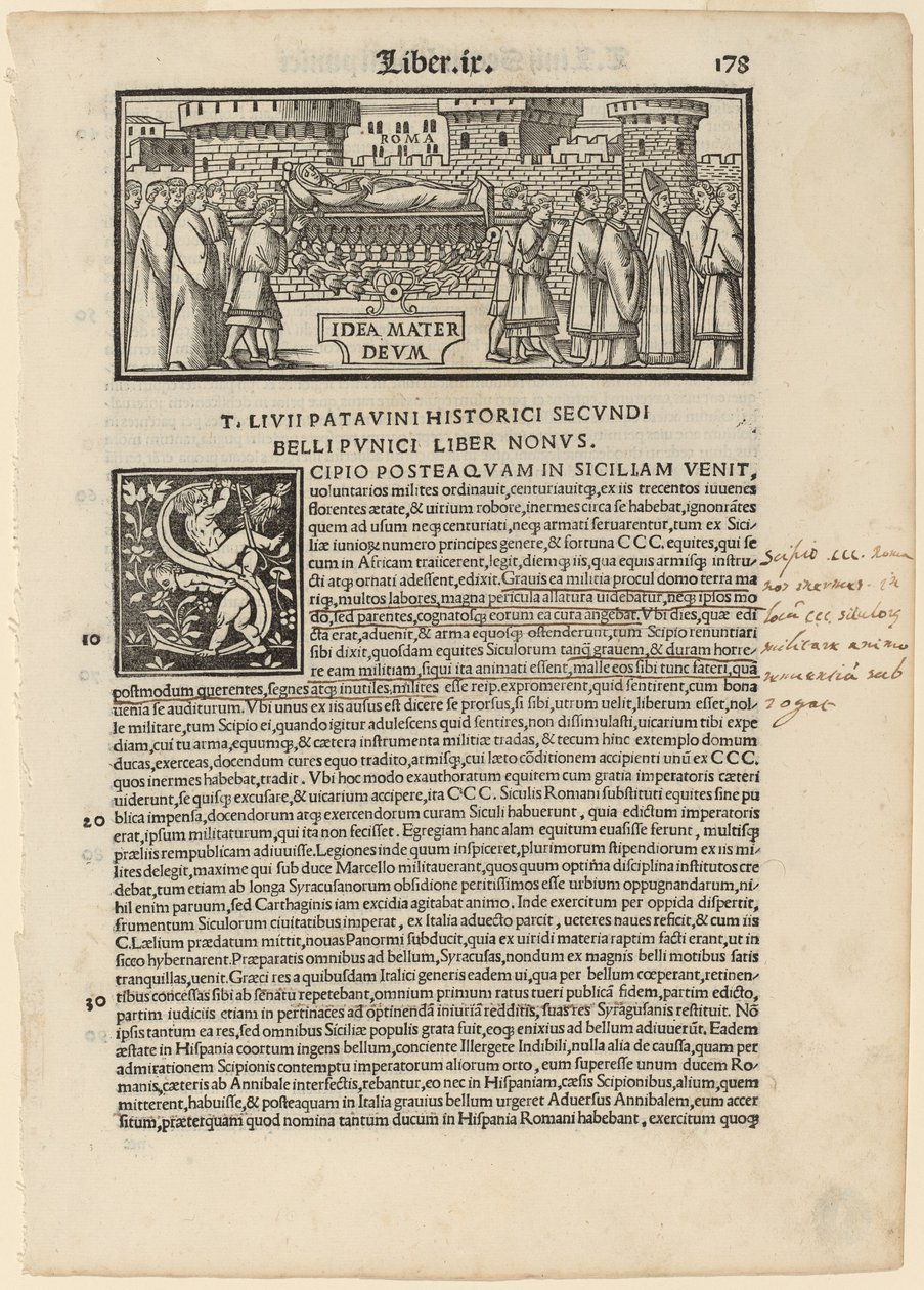 Pagina da Livius Historiabum Libri da Zoan Andrea