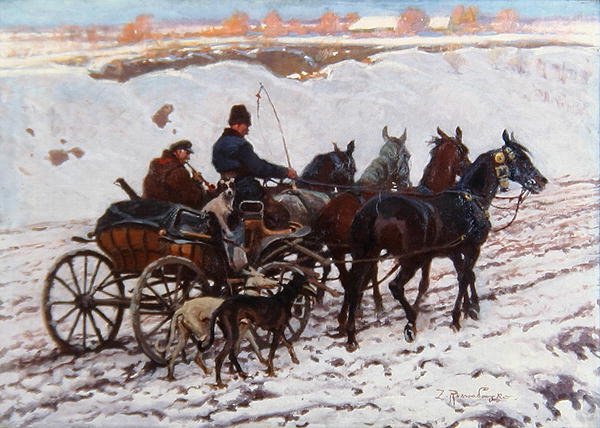 Carrozza trainata da cavalli da Zygmunt Rozwadowski