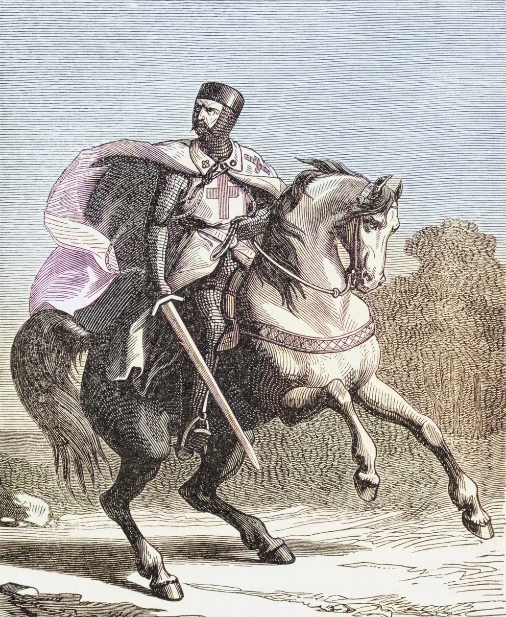 Un soldato dei Cavalieri Templari da . .