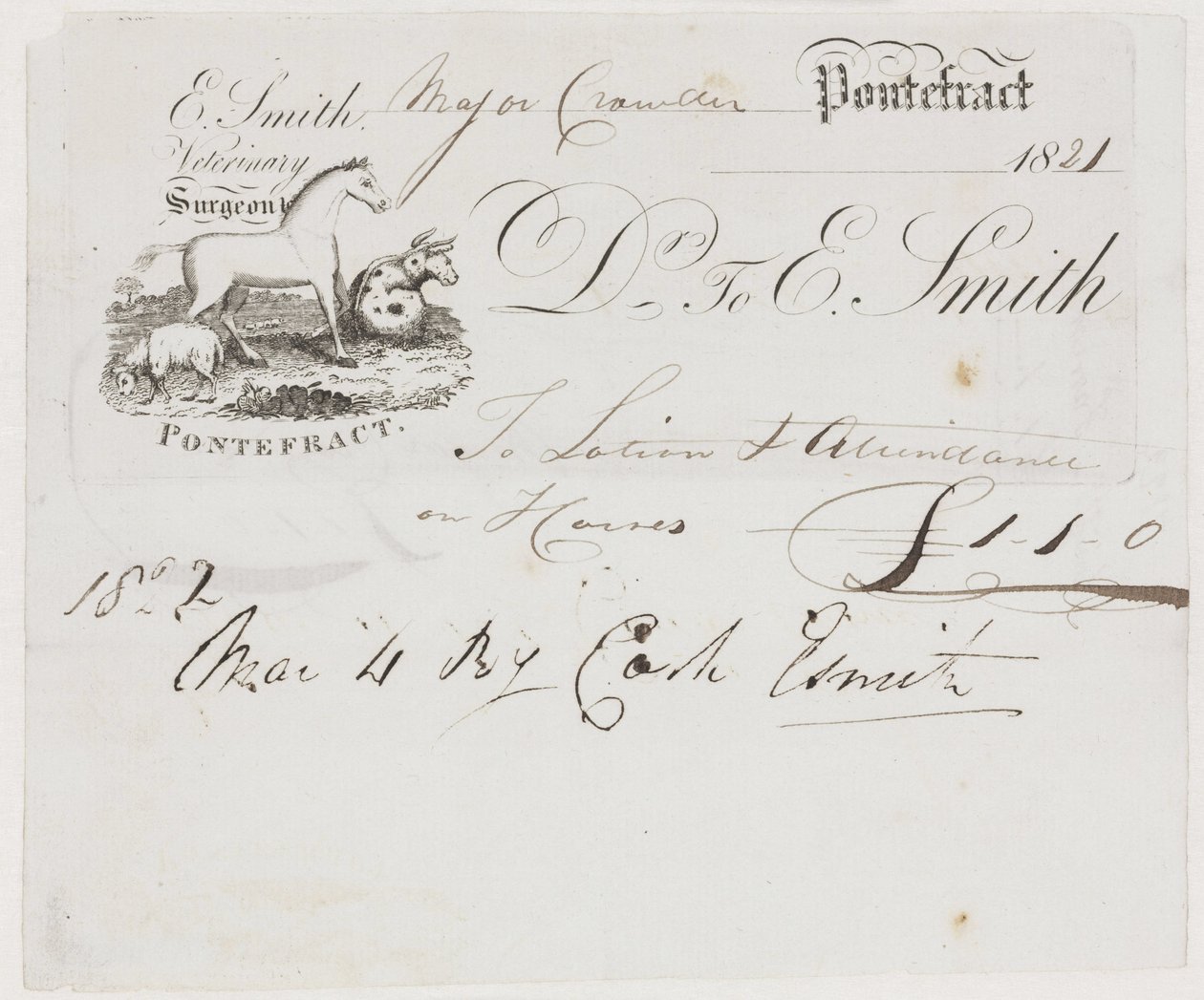 Medicina veterinaria agricola, conto veterinario da Frederick (attr. to) Barnard