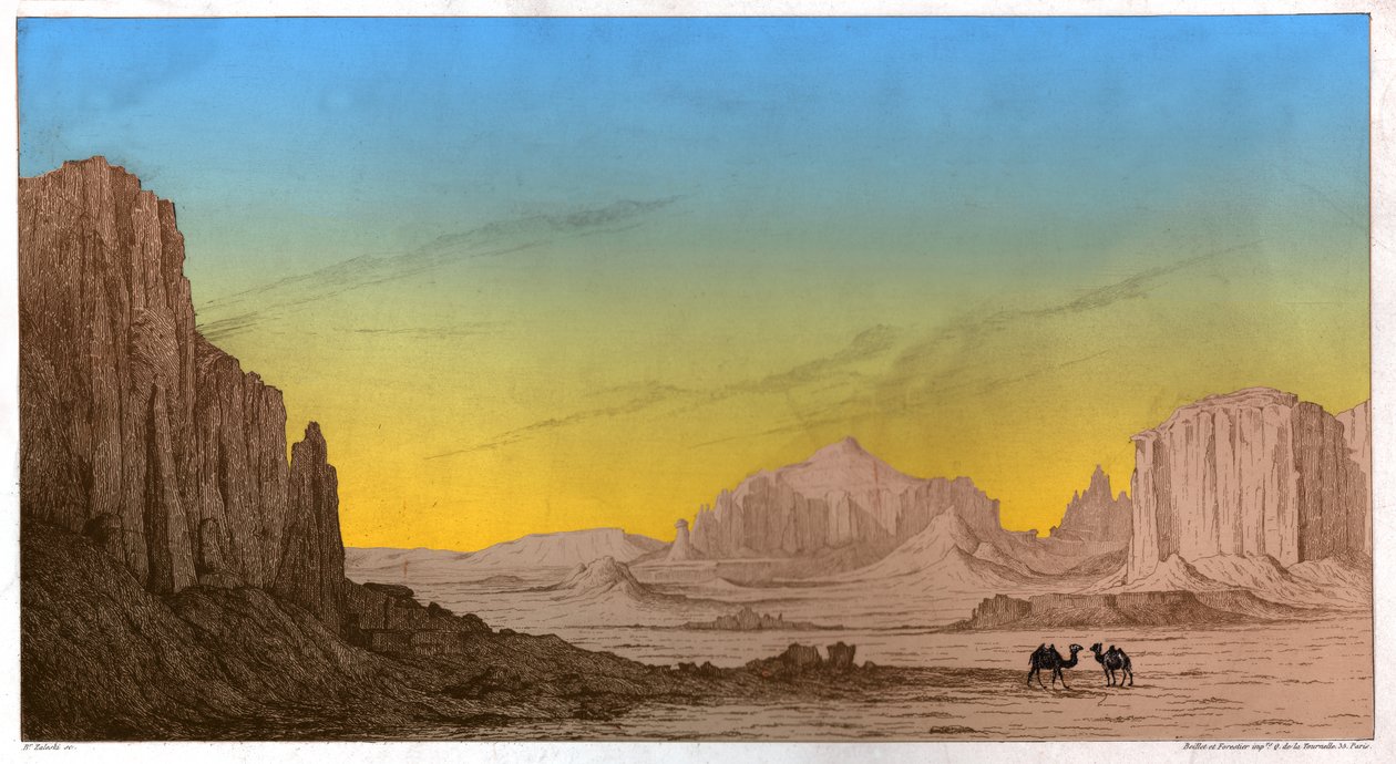 Montagne di Aktau, circa 1850 da . .