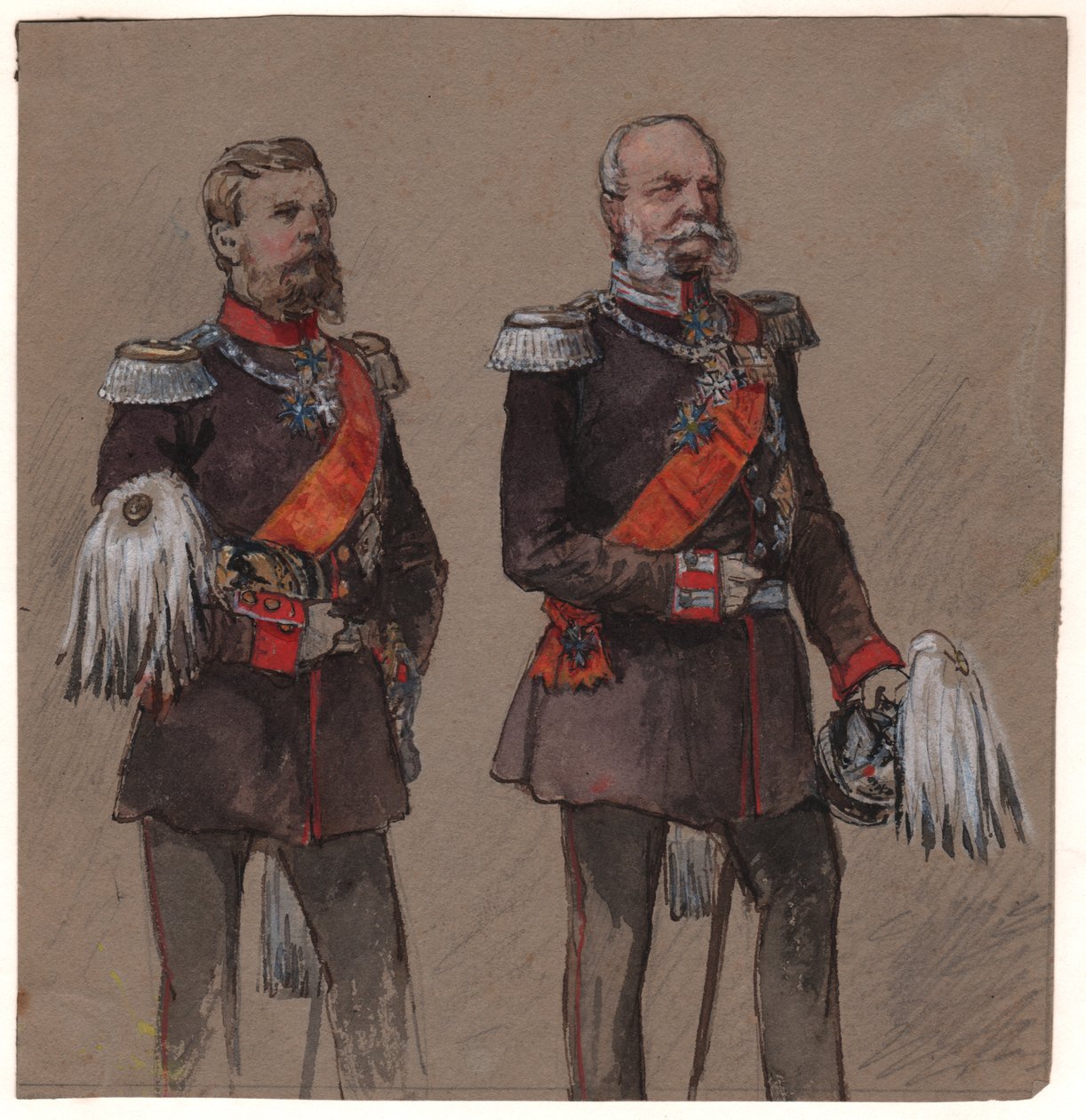Alessandro II di Russia e Guglielmo II di Prussia da . .