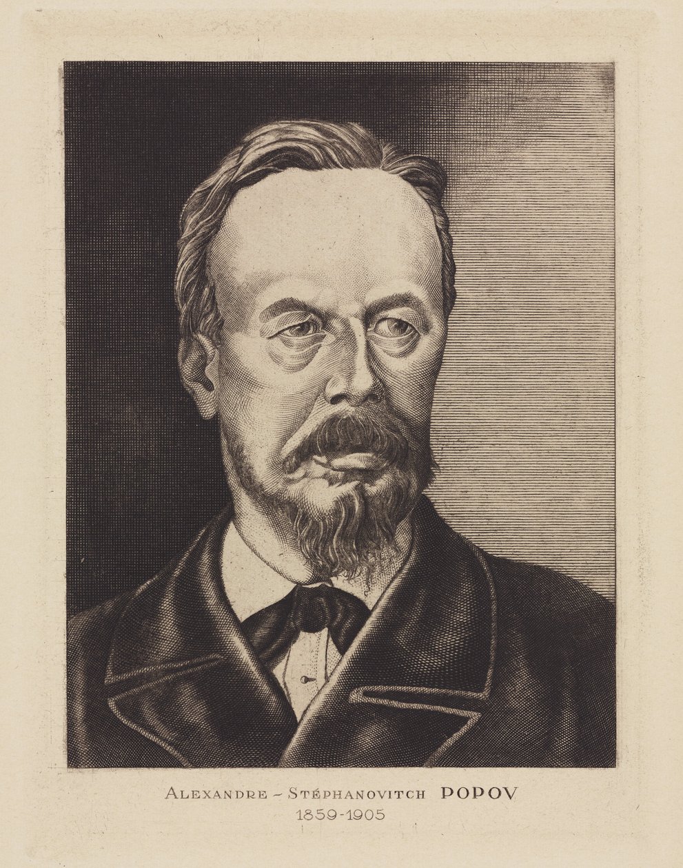 Alexandre-Stephanovich Popov, fisico russo, c 1905 da Frederick (attr. to) Barnard
