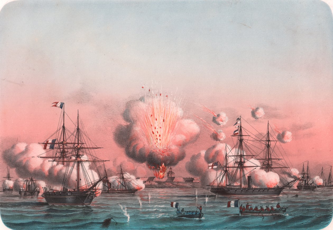 La flotta alleata bombarda Arabat, 25 maggio da William Walcutt