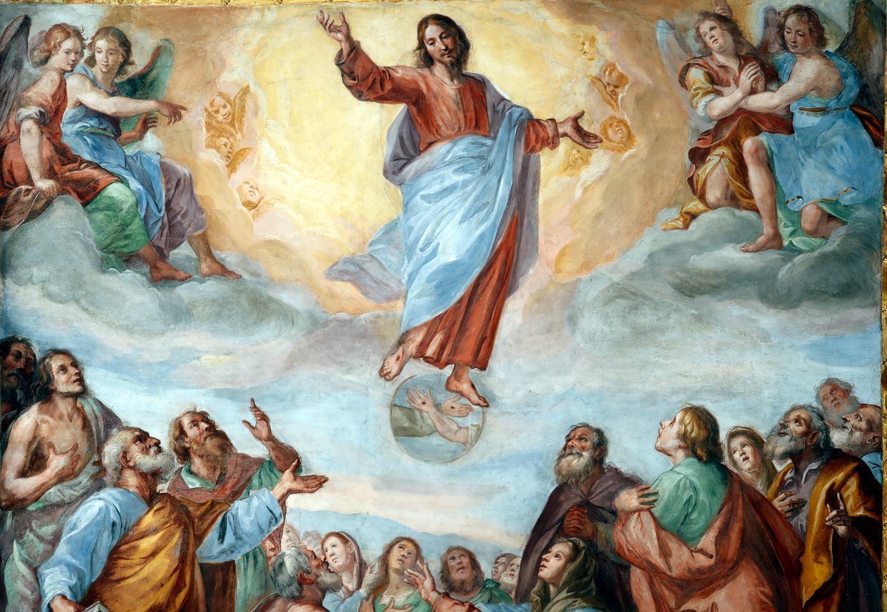 Ascensione di Cristo. La Basilica della Santissima Annunziata del Vastato. Genova. Italia. da . .