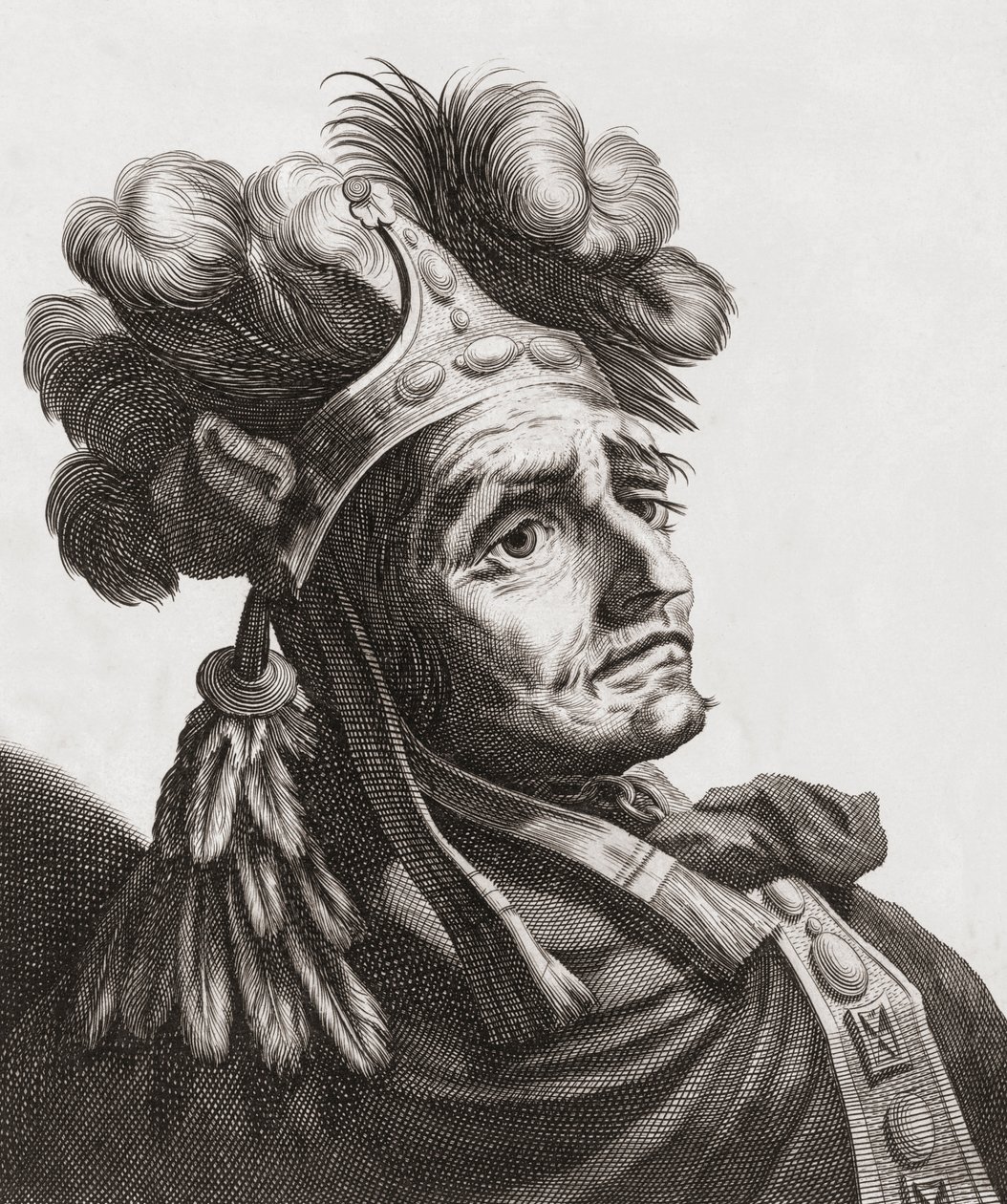 Atahualpa, ultimo Imperatore degli Incas. Ritratto da . .