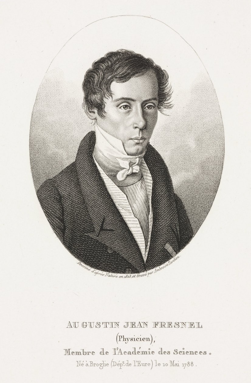 Augustin Jean Fresnel, fisico francese da Frederick (attr. to) Barnard