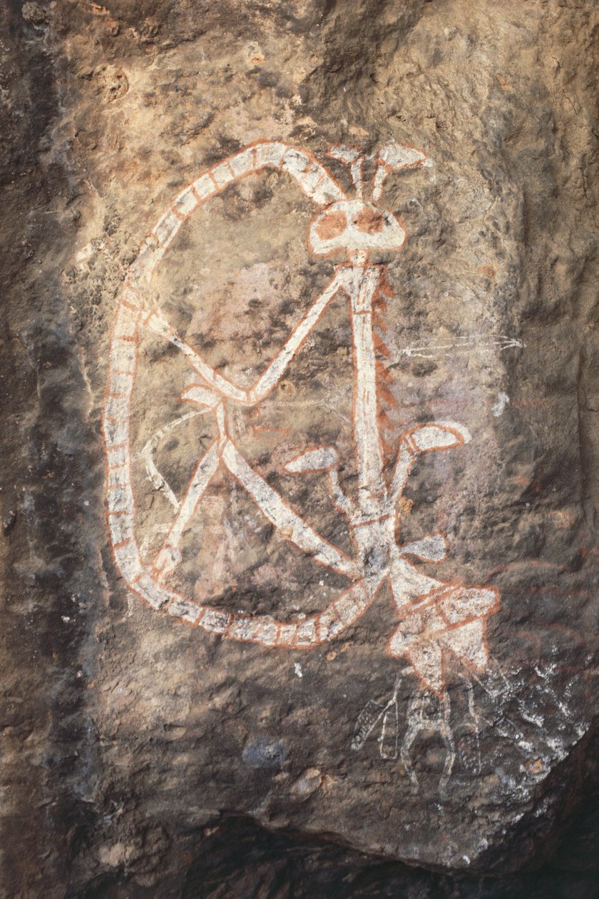 Pitture rupestri aborigene a Nourlangie Rock, Kakadu National Park da Isabel Redie
