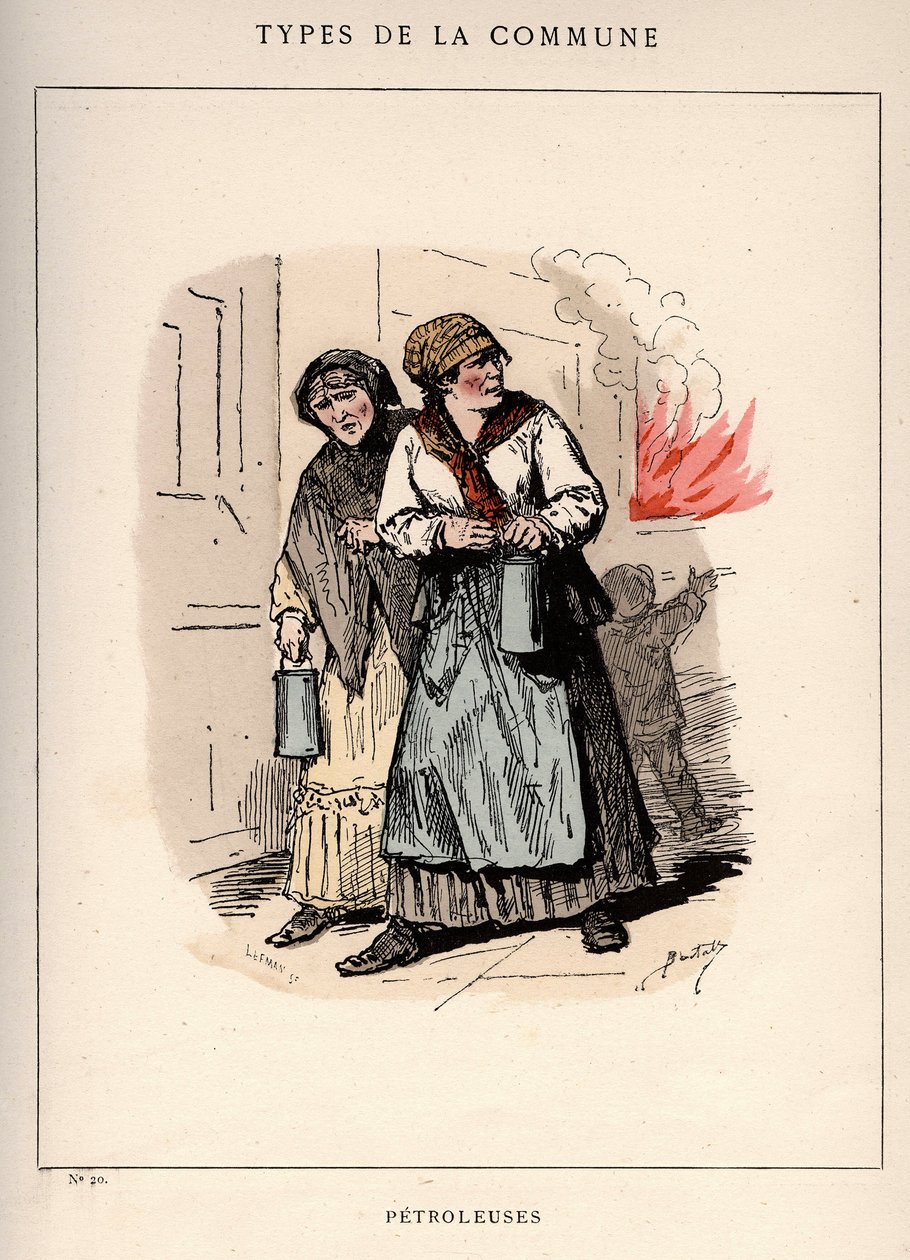 Comune di Parigi: costume di PETROLES (20) in "Les Communeux" da Frederick (attr. to) Barnard