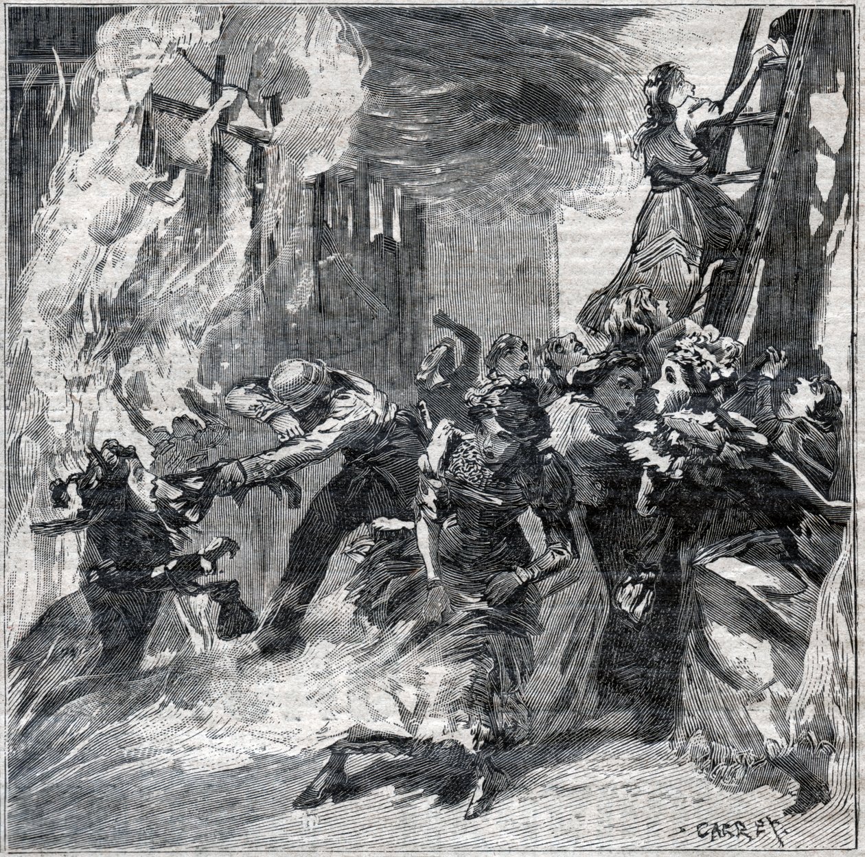 Incendio al Bazar de la Charité da . .