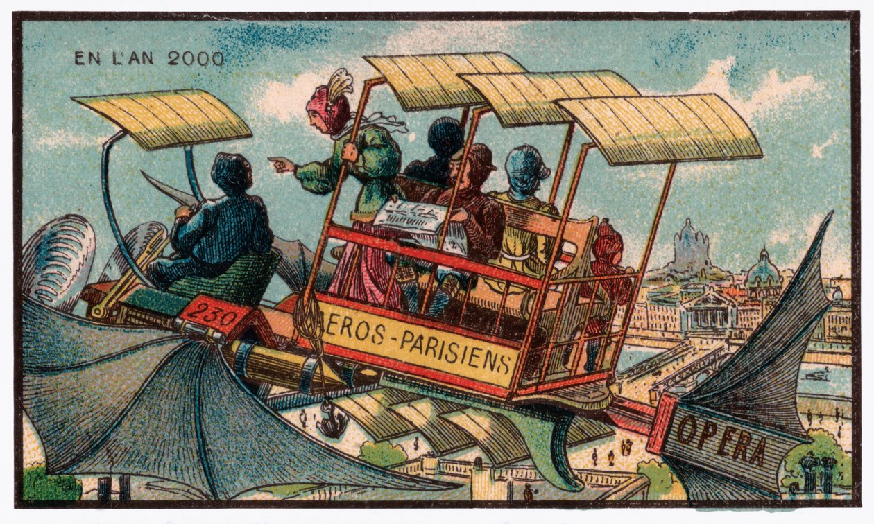 Autobus volante a Parigi da . .