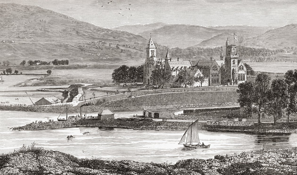 Abbazia di Fort Augustus, alias Abbazia di San Benedetto, Fort Augustus, Inverness-shire, Scozia da . .