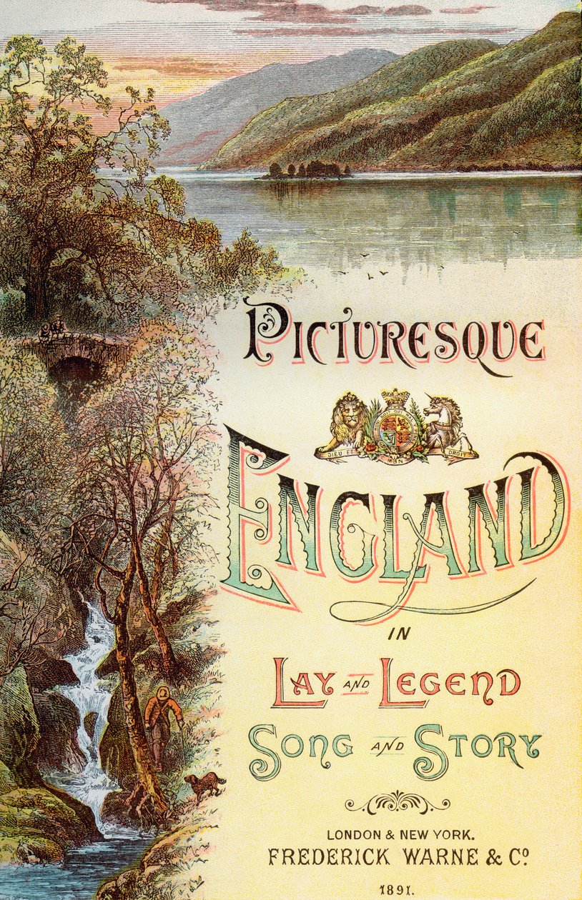 Frontespizio del libro Picturesque England, Its Landmarks and Historic Haunts, pubblicato nel 1891 da . .