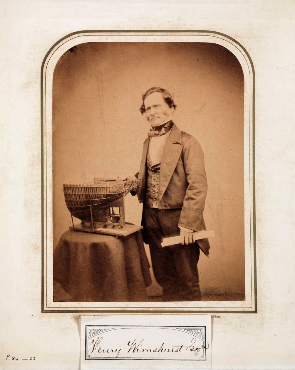 Henry Wimshurst, ingegnere inglese da Ferdinand Georg Waldmuller