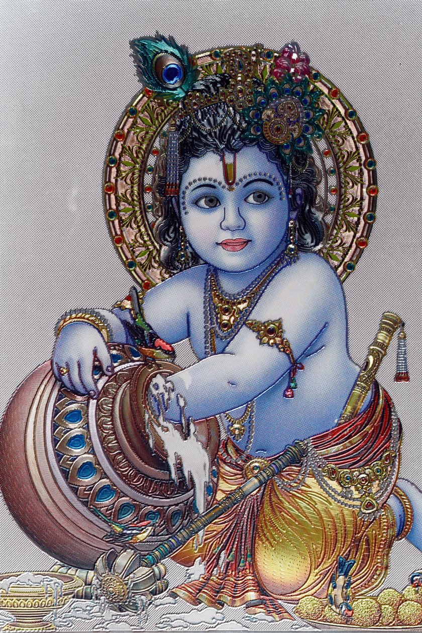 Infante Signore Krishna. Dio indù da . .