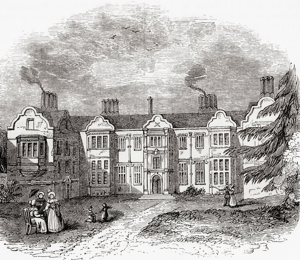 Ladye Place, Hurley, Berkshire, Inghilterra, vista qui all