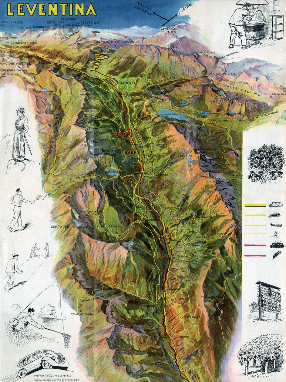 Valle Leventina, ca 1930-1940 da . .