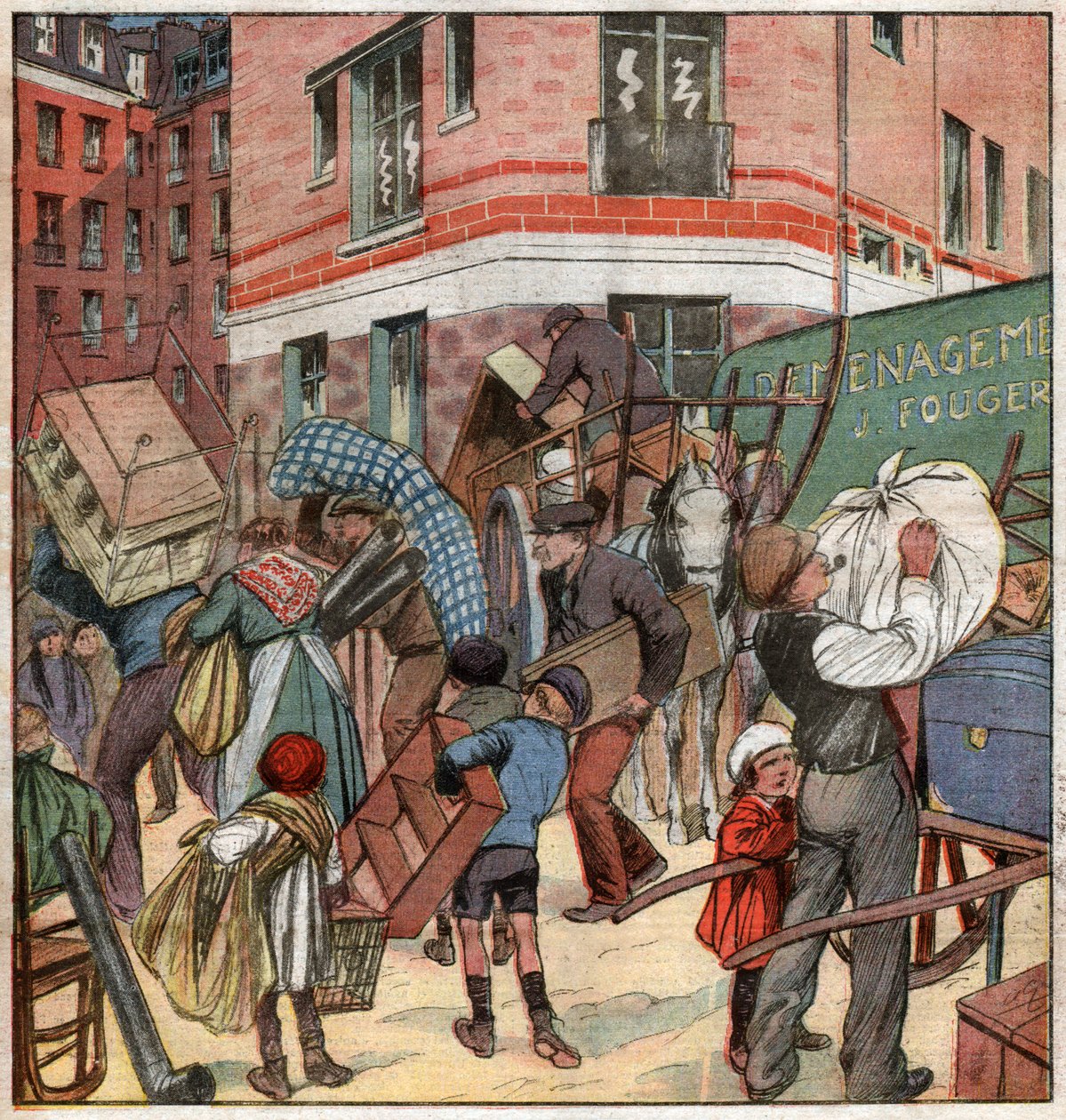 Alloggi sociali in Francia da Ferdinand Georg Waldmuller
