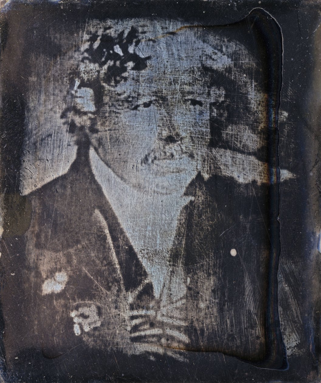 Louis Jacques Mandé Daguerre, pioniere della fotografia francese, c 1840 da Frederick (attr. to) Barnard