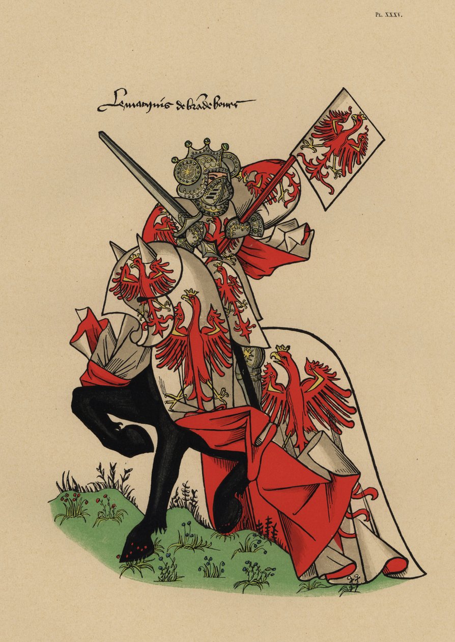 Marchese di Brandeburgo, Marquis de Brandenberg, con stendardo da John Pardon