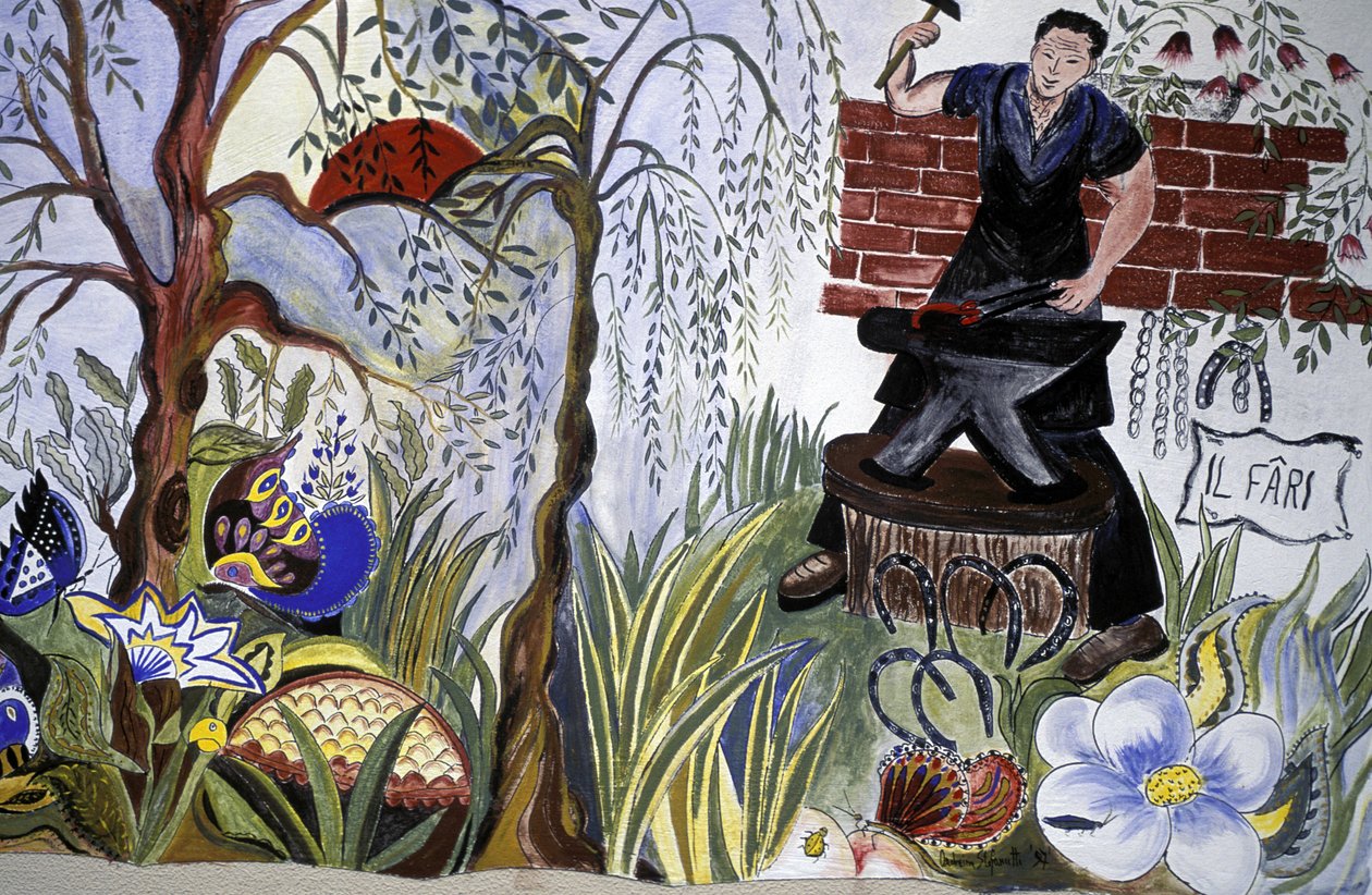 Murales, Bordano, Friuli Venezia-Giulia, Italia da Henry Charles Fehr