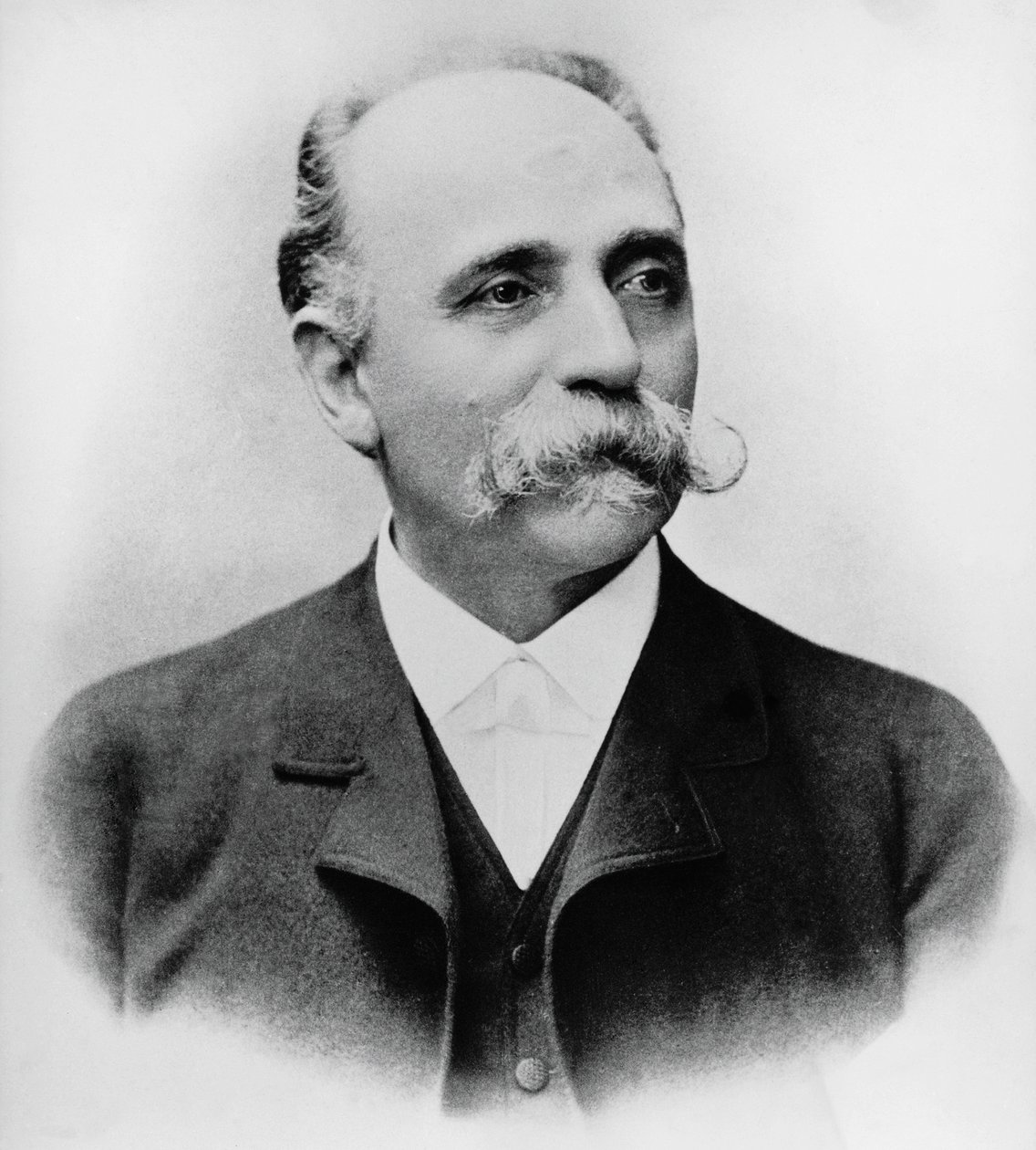 Ritratto di Bartolomeo Emilio Camillo Golgi, scienziato e medico italiano, Premio Nobel per la Medicina nel 1906, fotografia da William Walcutt