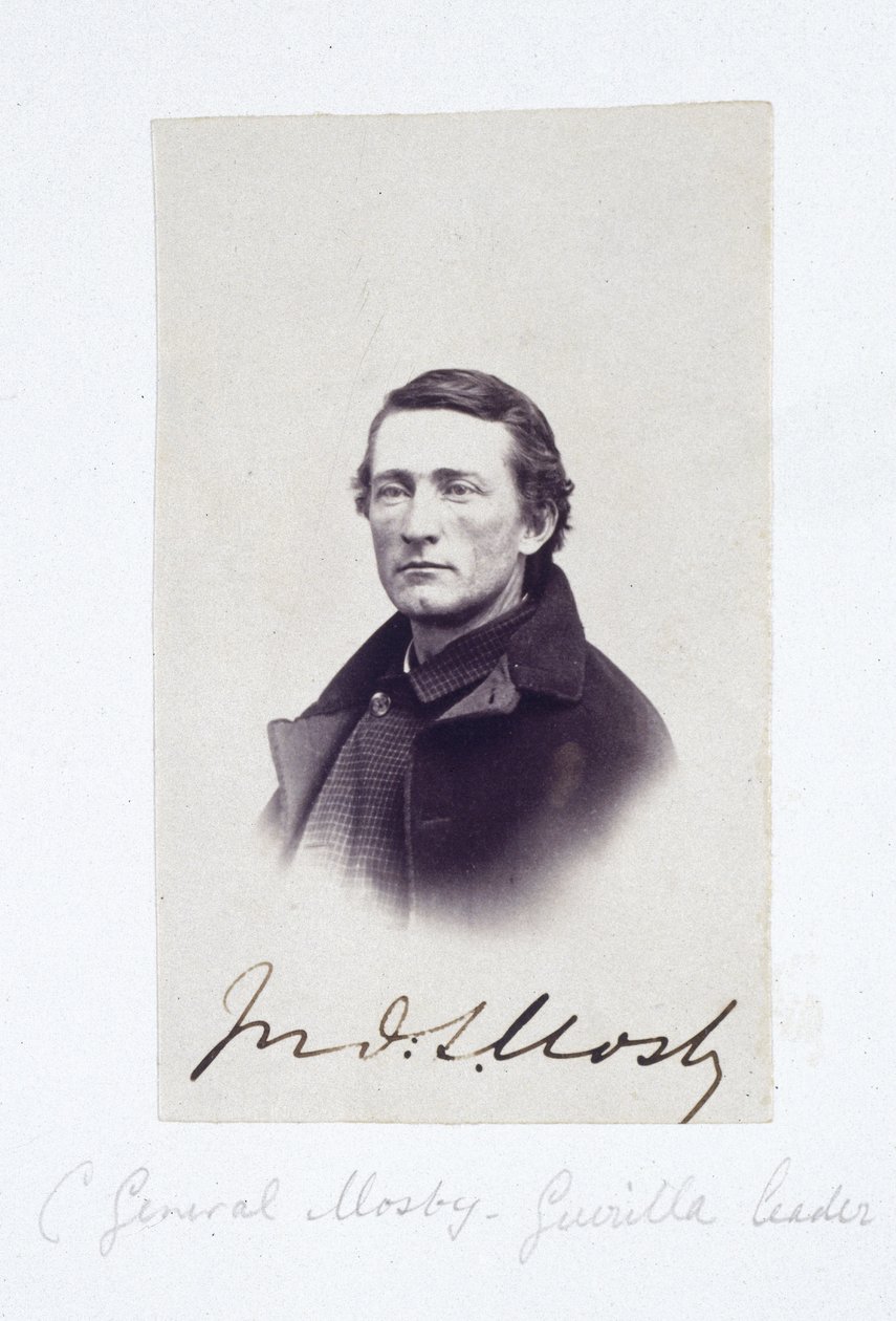 Ritratto del generale Mosby, leader guerrigliero confederato, c. 1863 da Frederick (attr. to) Barnard