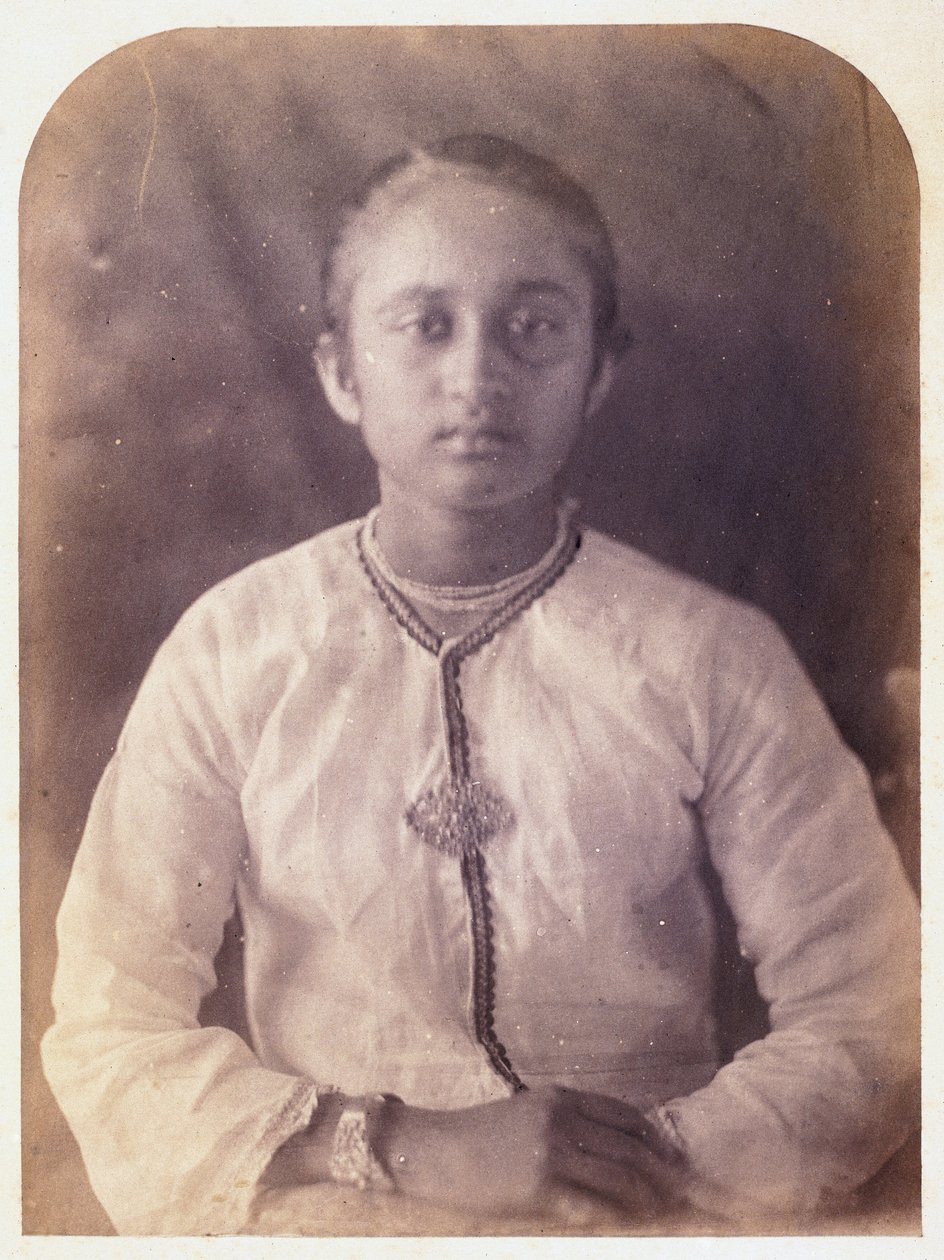 Ritratto di una giovane donna, Ceylon, c 1875 da Ferdinand Georg Waldmuller