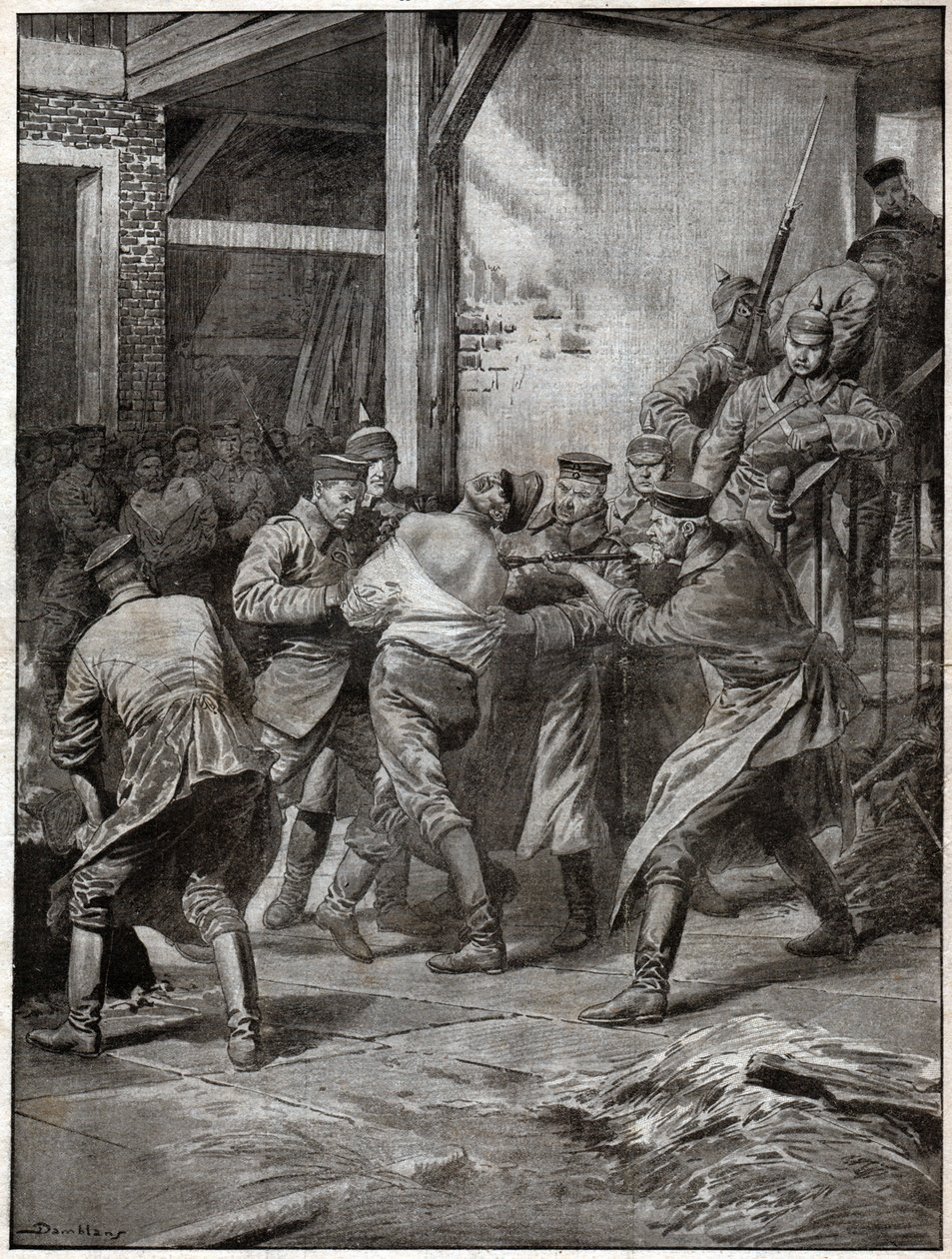 Prigionieri russi durante la Prima Guerra Mondiale da Ferdinand Georg Waldmuller