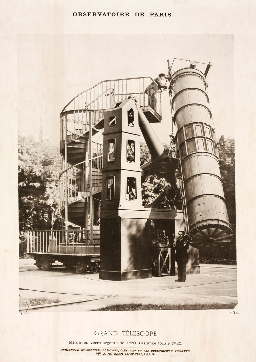 Telescopio riflettore, Osservatorio di Parigi da Frederick (attr. to) Barnard