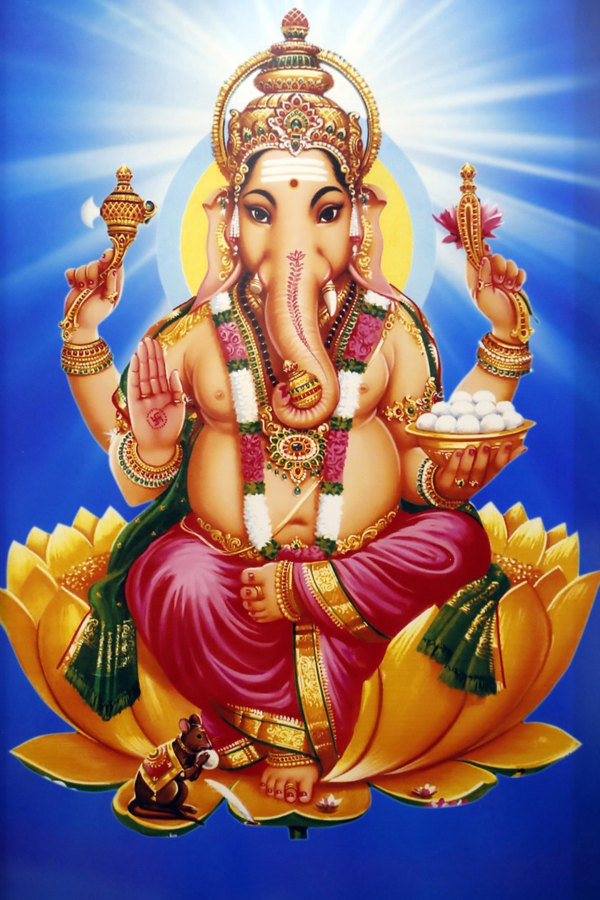 Tempio indù di Shiva. Ganesha o Ganapati: il dio indù dalla testa di elefante da . .