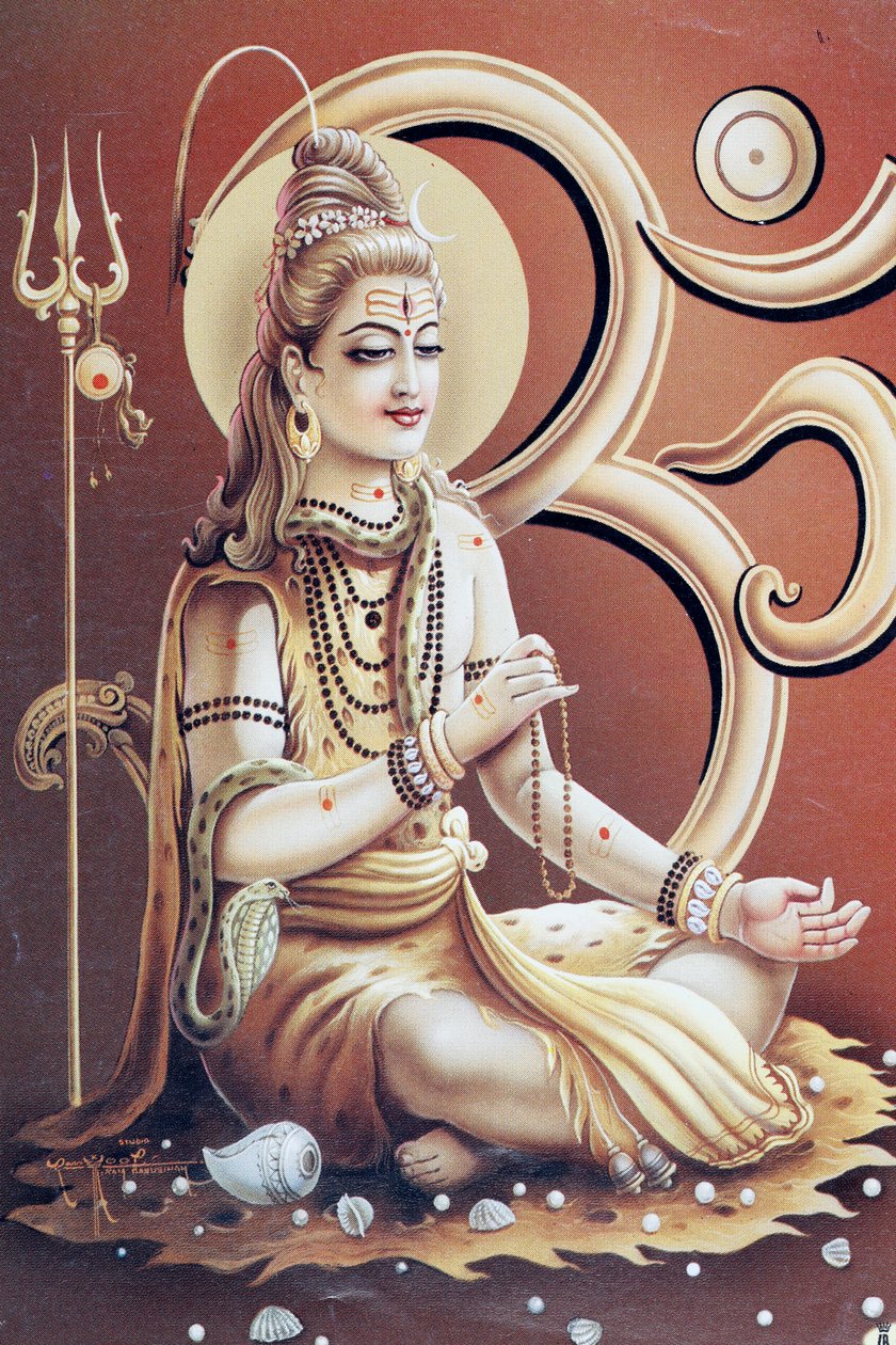 Shiva, il dio indù della trasformazione o della distruzione. da . .