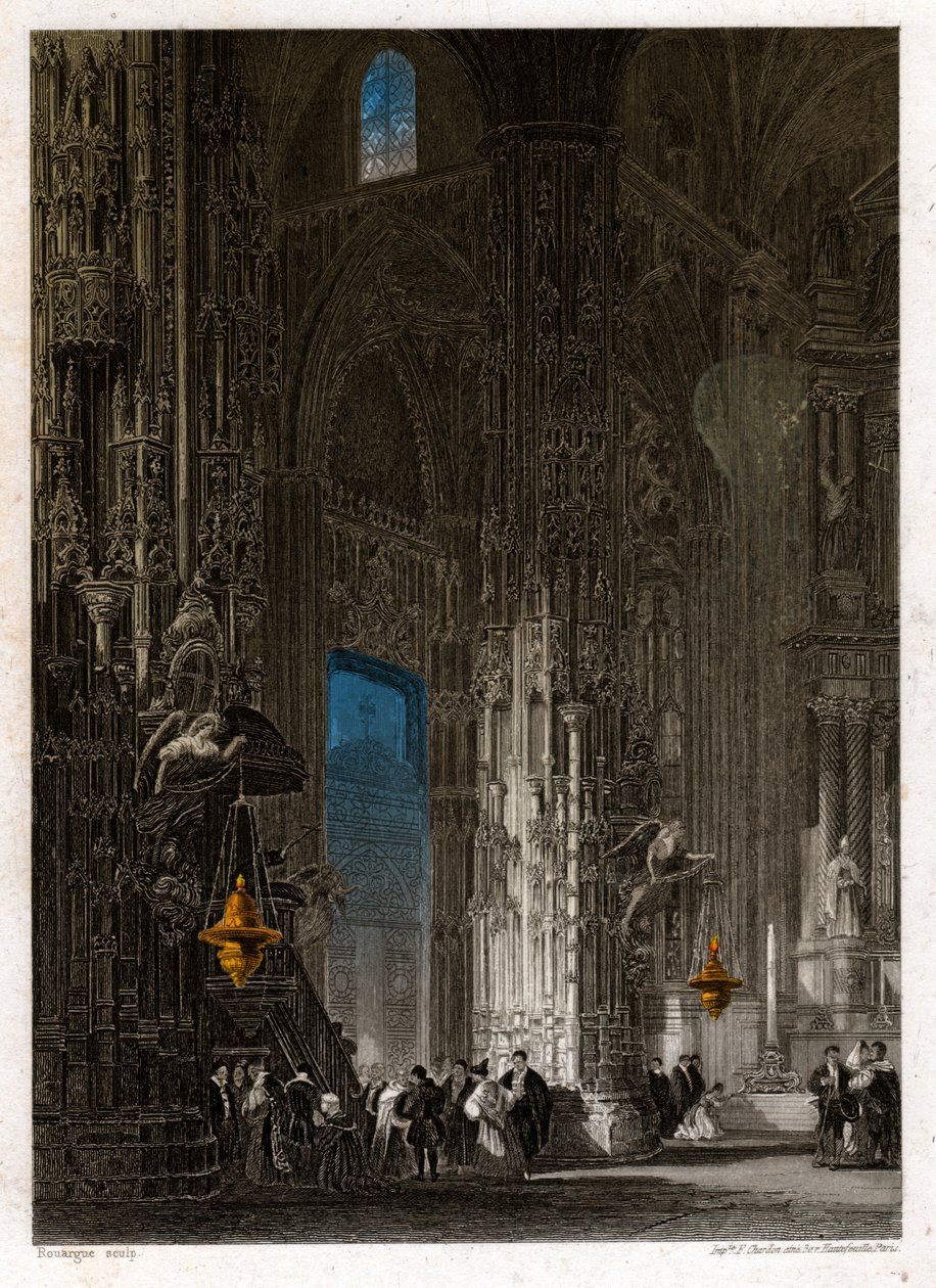 La Cattedrale del Salvatore a Jerez de la Frontera. circa 1840 da . .