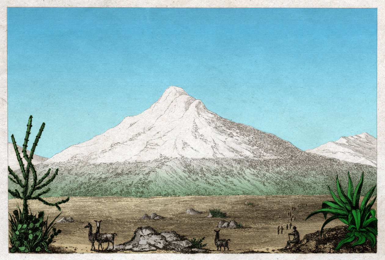 Il vulcano Chimborazo dall