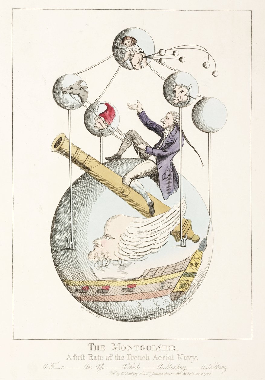 La Montgolfier - Una prima classe della marina aerea francese da Frederick (attr. to) Barnard