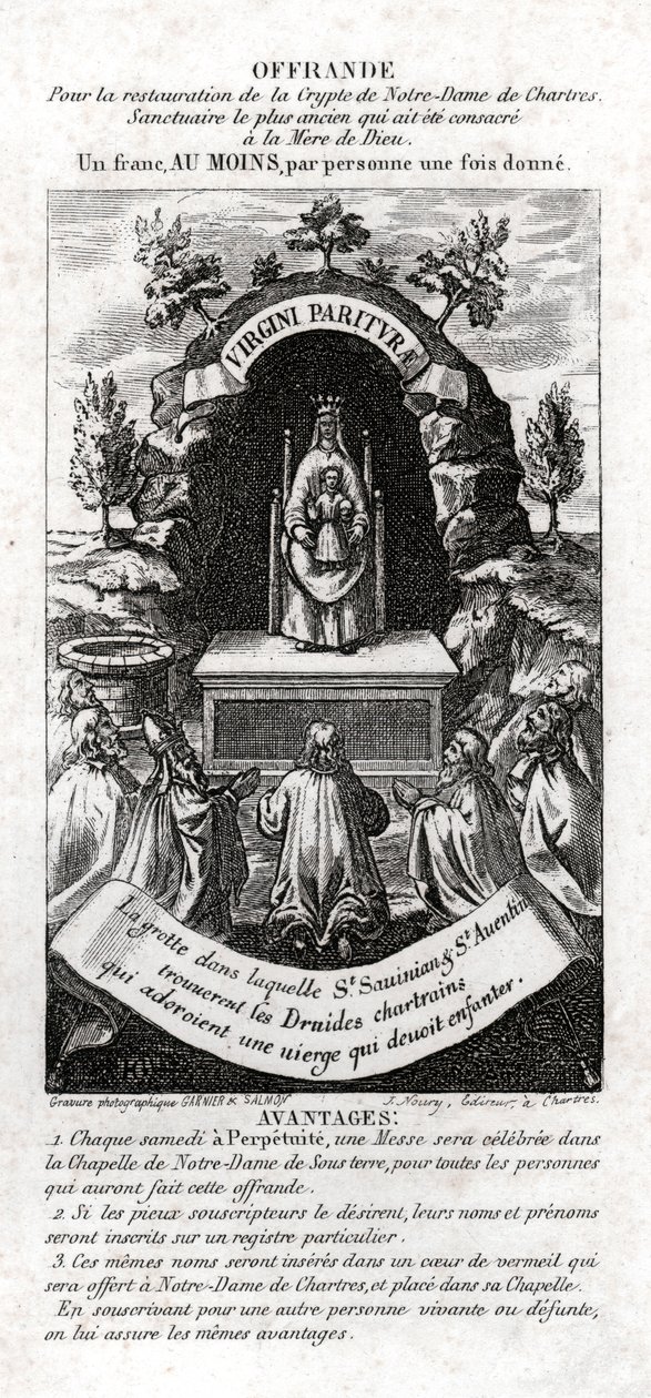 La Vergine Maria adorata dai druidi da . .
