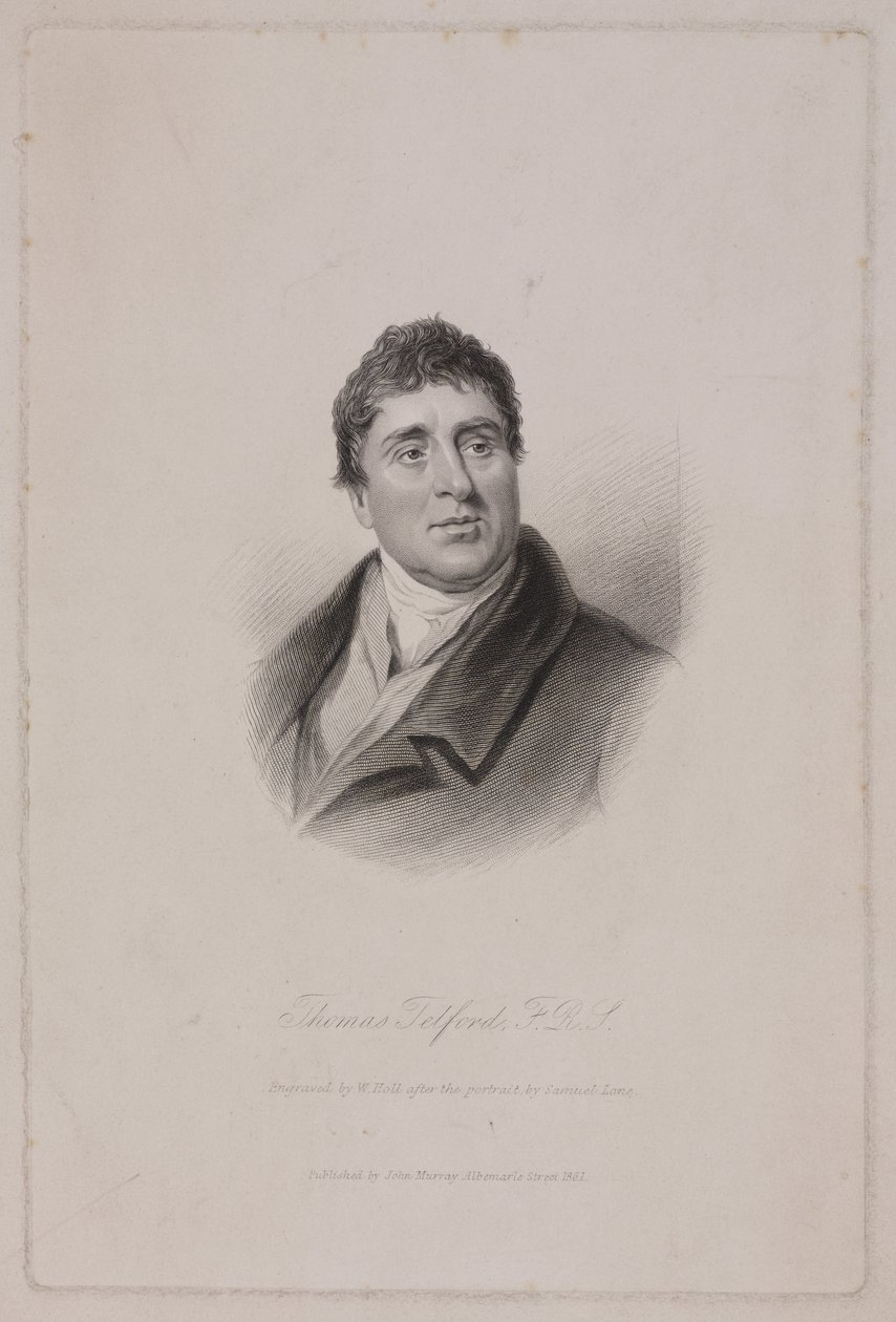 Thomas Telford FRS, ingegnere civile scozzese, c 1810 da Frederick (attr. to) Barnard